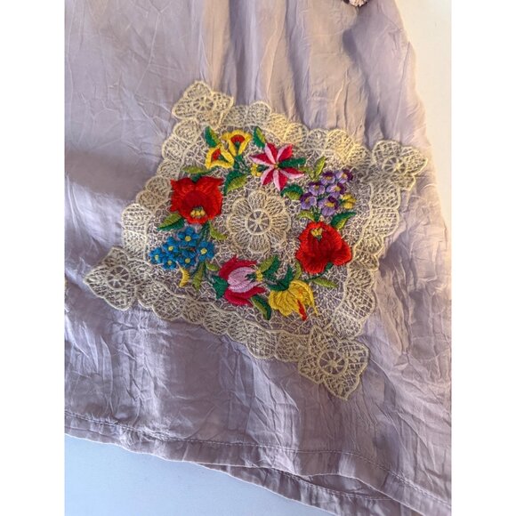 SIZE MEDIUM Sundance from Johnny Was Sheer Embroidered Lace Boho Tunic Top Blous - Picture 3 of 6